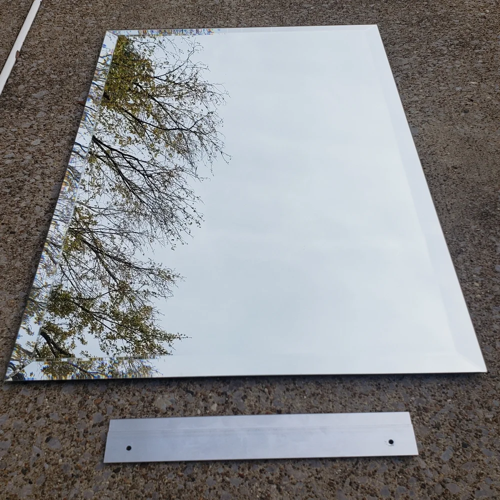 Beveled Glass Edgework Bathroom Mirror (30